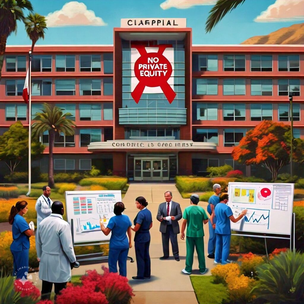 california bans private equtiy healthcare