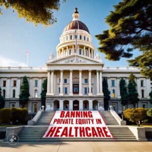 california bans private equtiy healthcare