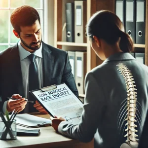 back injury settlement without surgery
